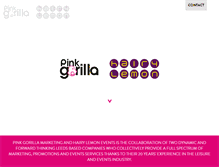 Tablet Screenshot of pinkgorilla.co.uk